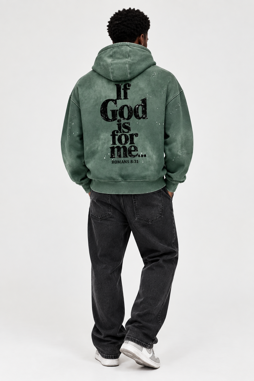 Vintage Washed Frayed Fleece Hoodie