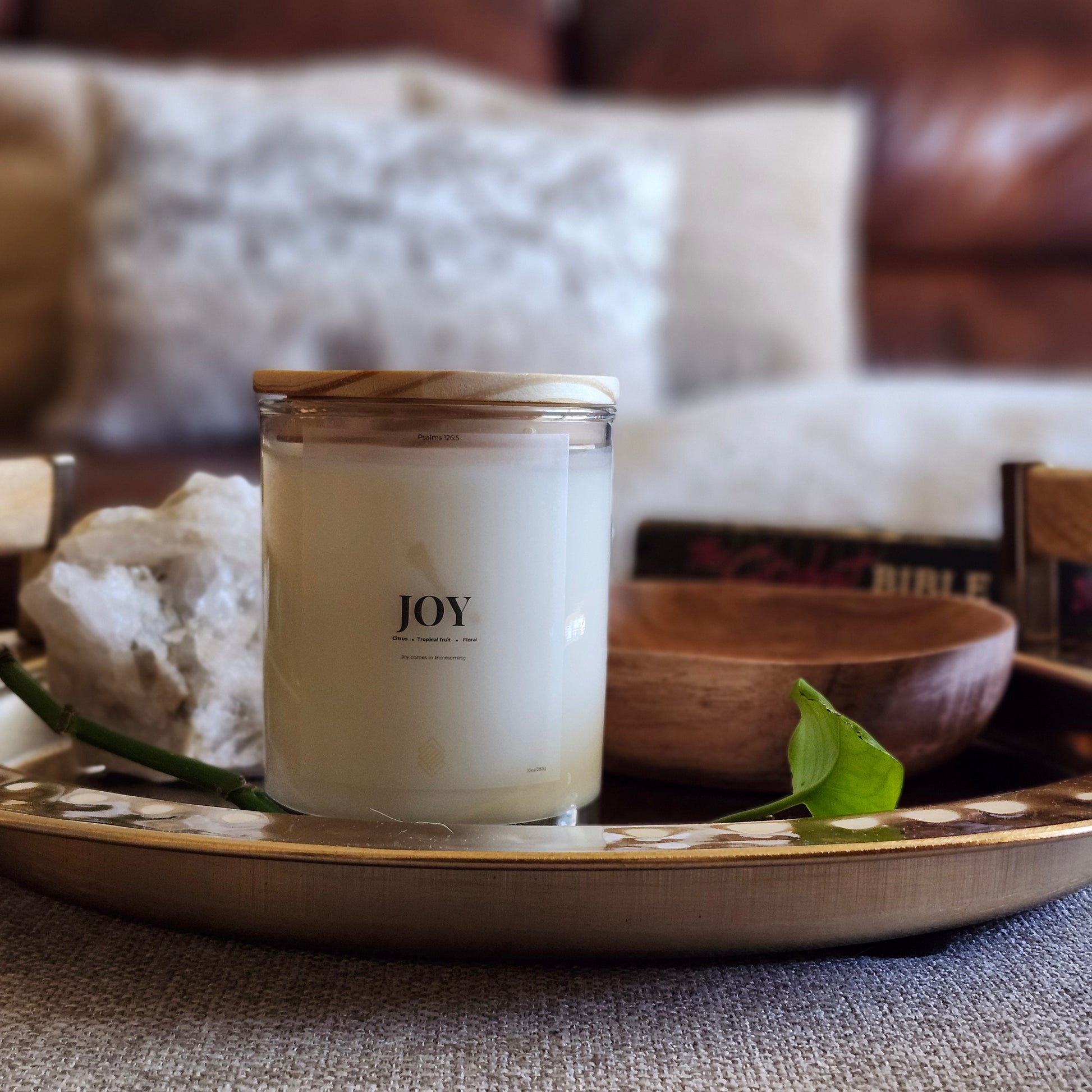 Joy - Soy Wax Candle 11oz with Lid