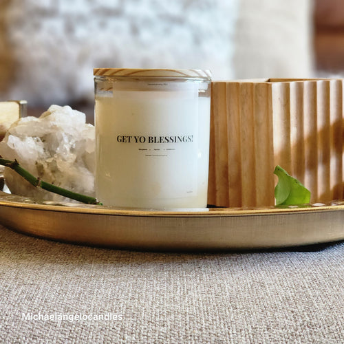 Get Yo Blessings! - Soy Wax Candle 11oz with Lid