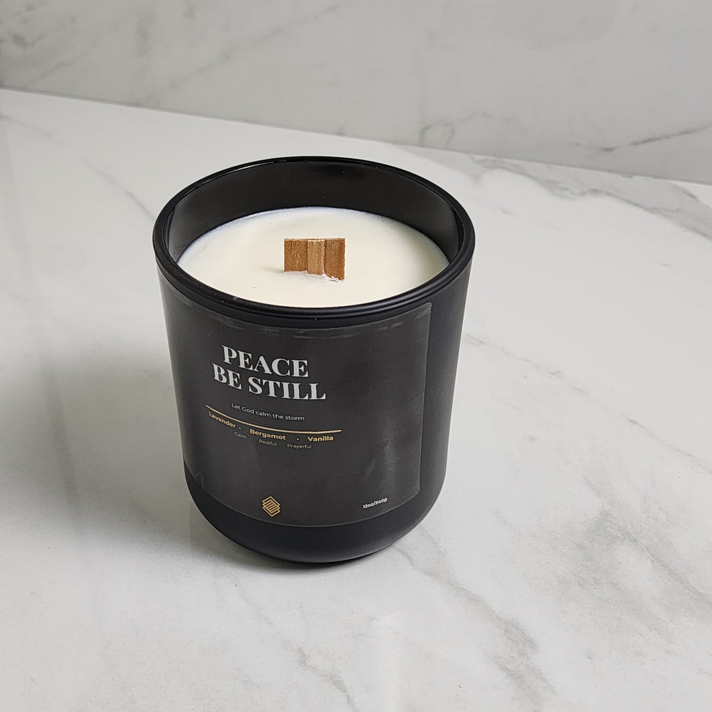 Peace Be Still 13oz Soy Candle with wood wick