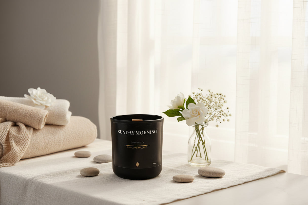 Sunday Morning 13oz Soy Candle with wood wick