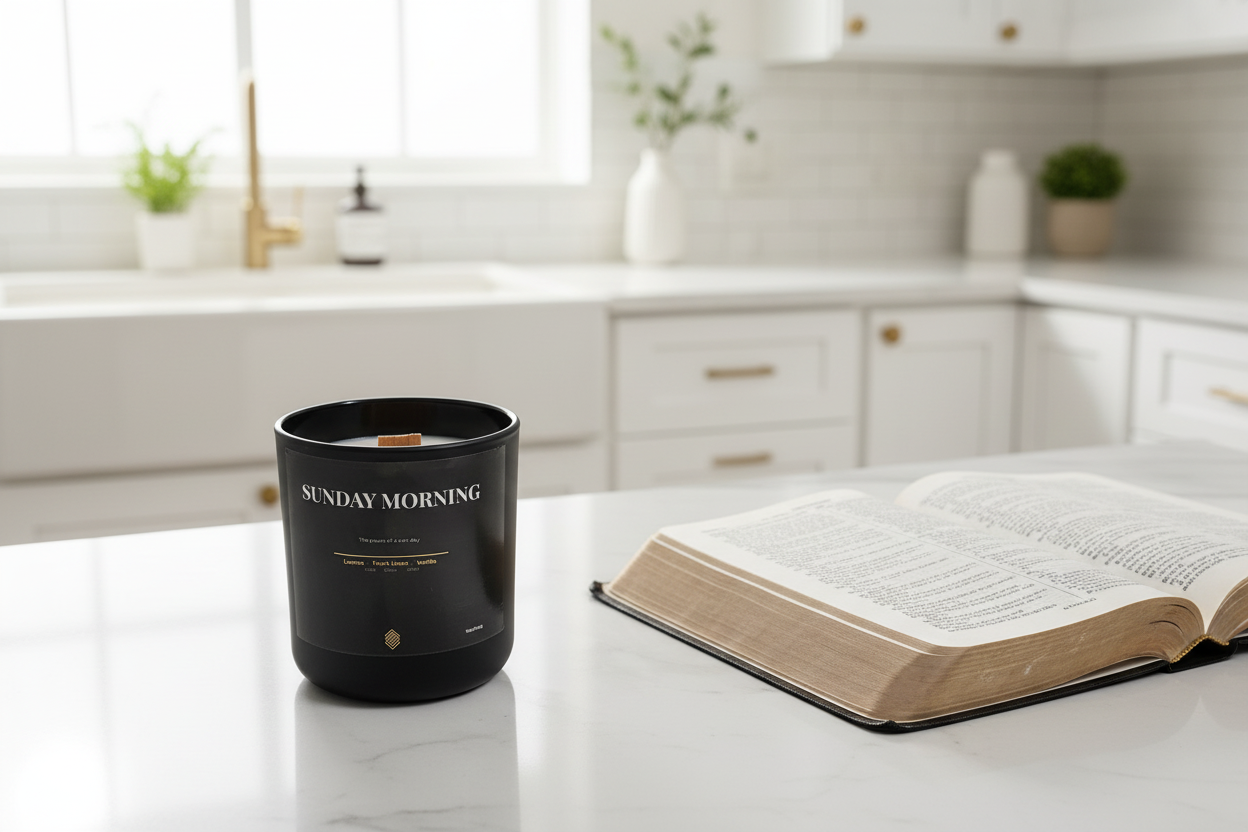 Sunday Morning 13oz Soy Candle with wood wick