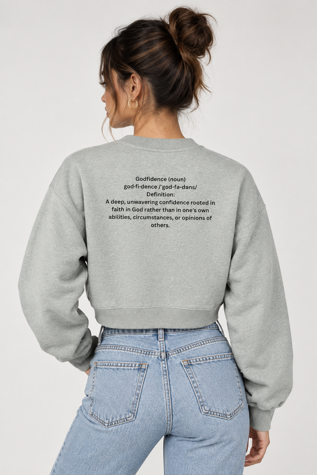 Women’s Crop V-Neck Sweatshirt