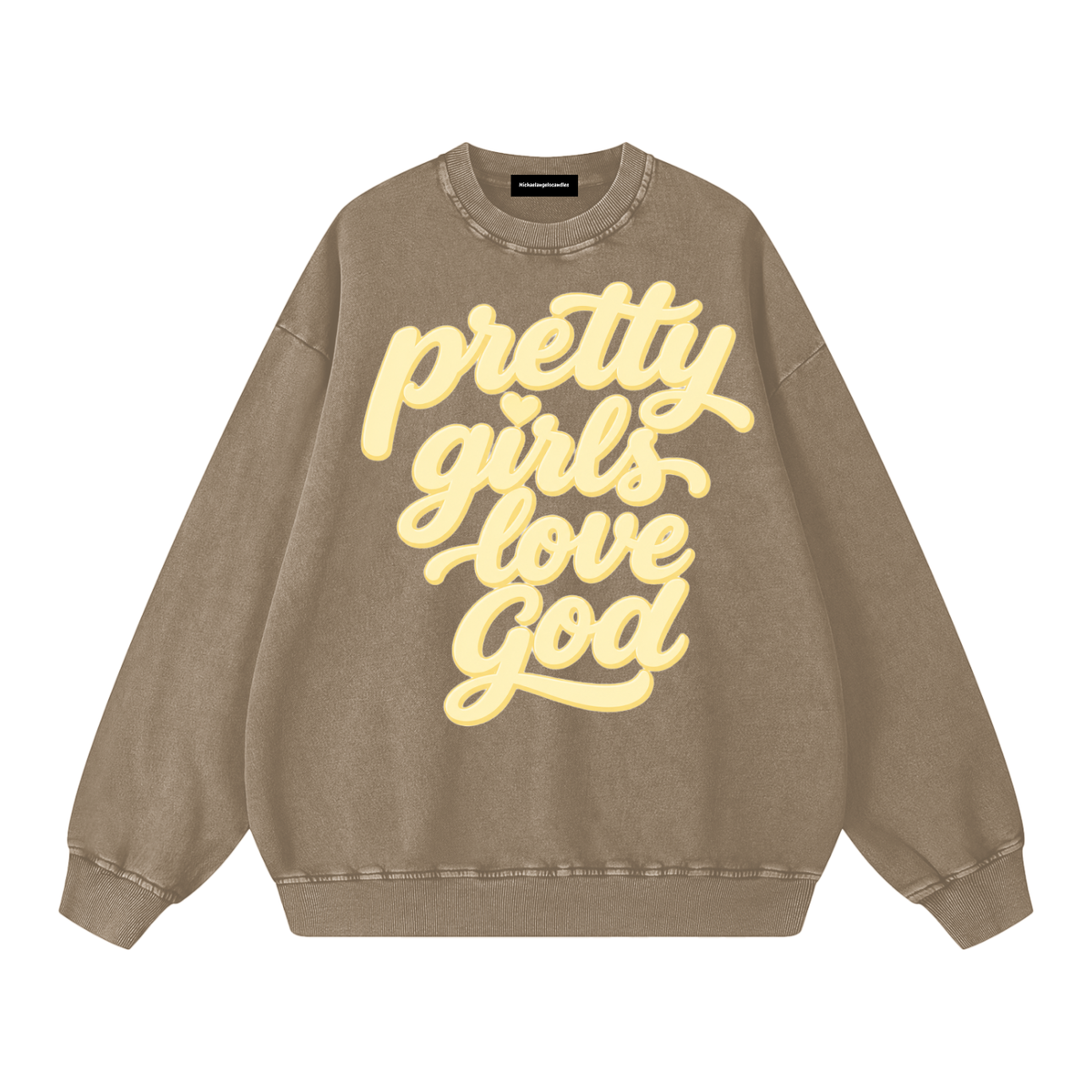 Snow Washed Oversized Sweatshirt