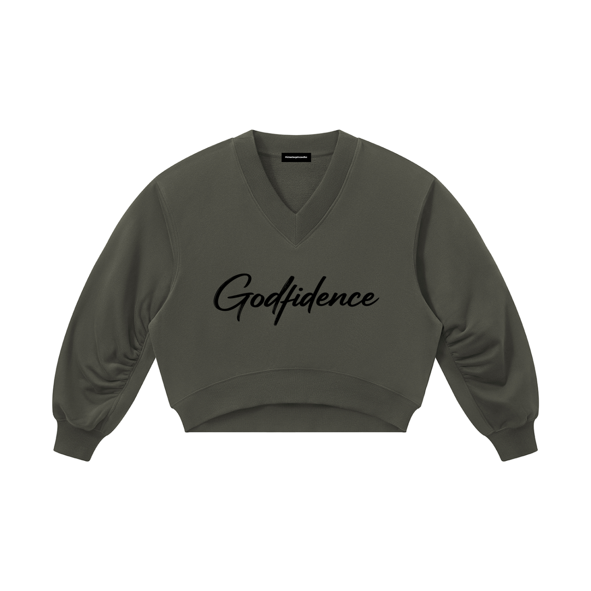 Women’s Crop V-Neck Sweatshirt
