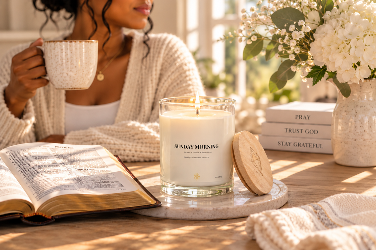 Sunday Morning - Soy Wax Candle 10oz with Lid