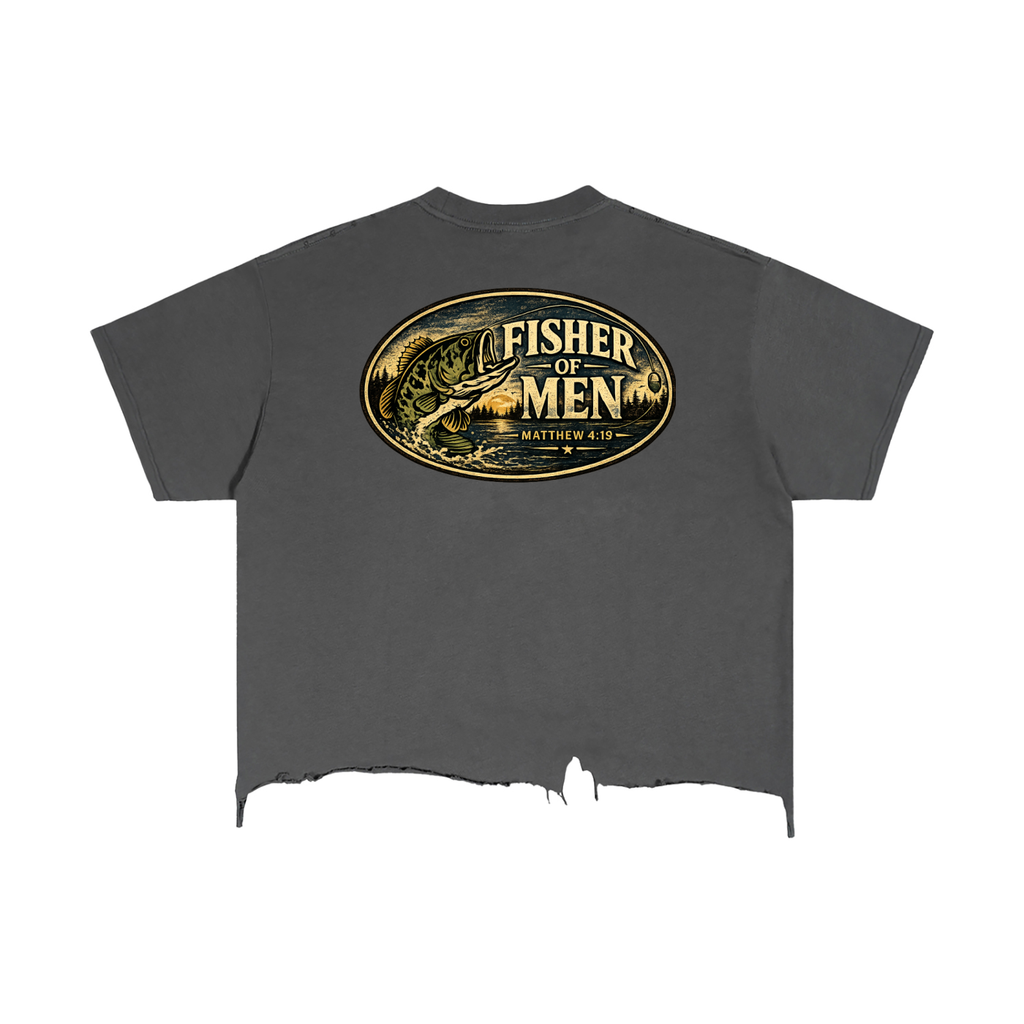 Fisher Of Men Vintage Wash Boxy Distressed Hem T-Shirt