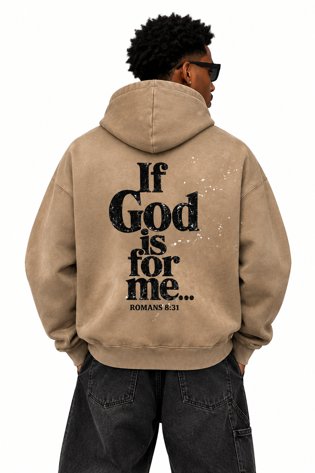 Vintage Washed Frayed Fleece Hoodie