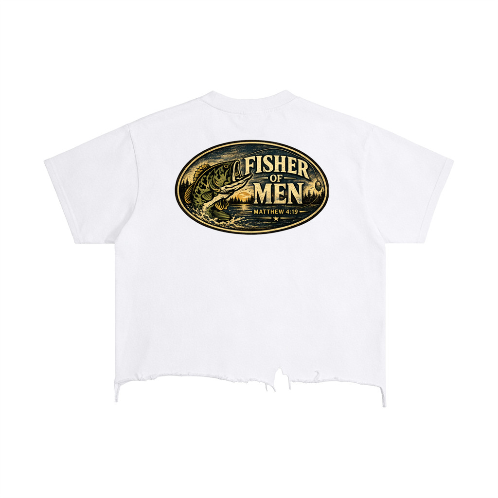 Fisher Of Men Vintage Wash Boxy Distressed Hem T-Shirt