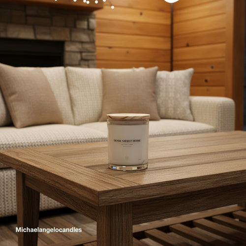 Home Sweet Home- Soy Wax Candle 11oz with Lid