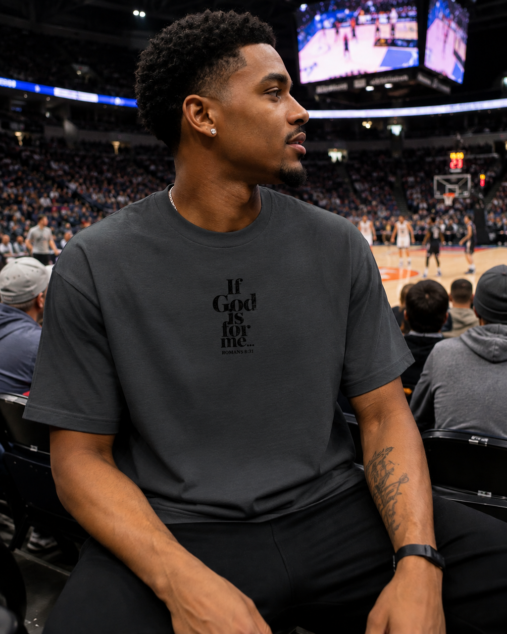 He Came Back For Me Black Tee