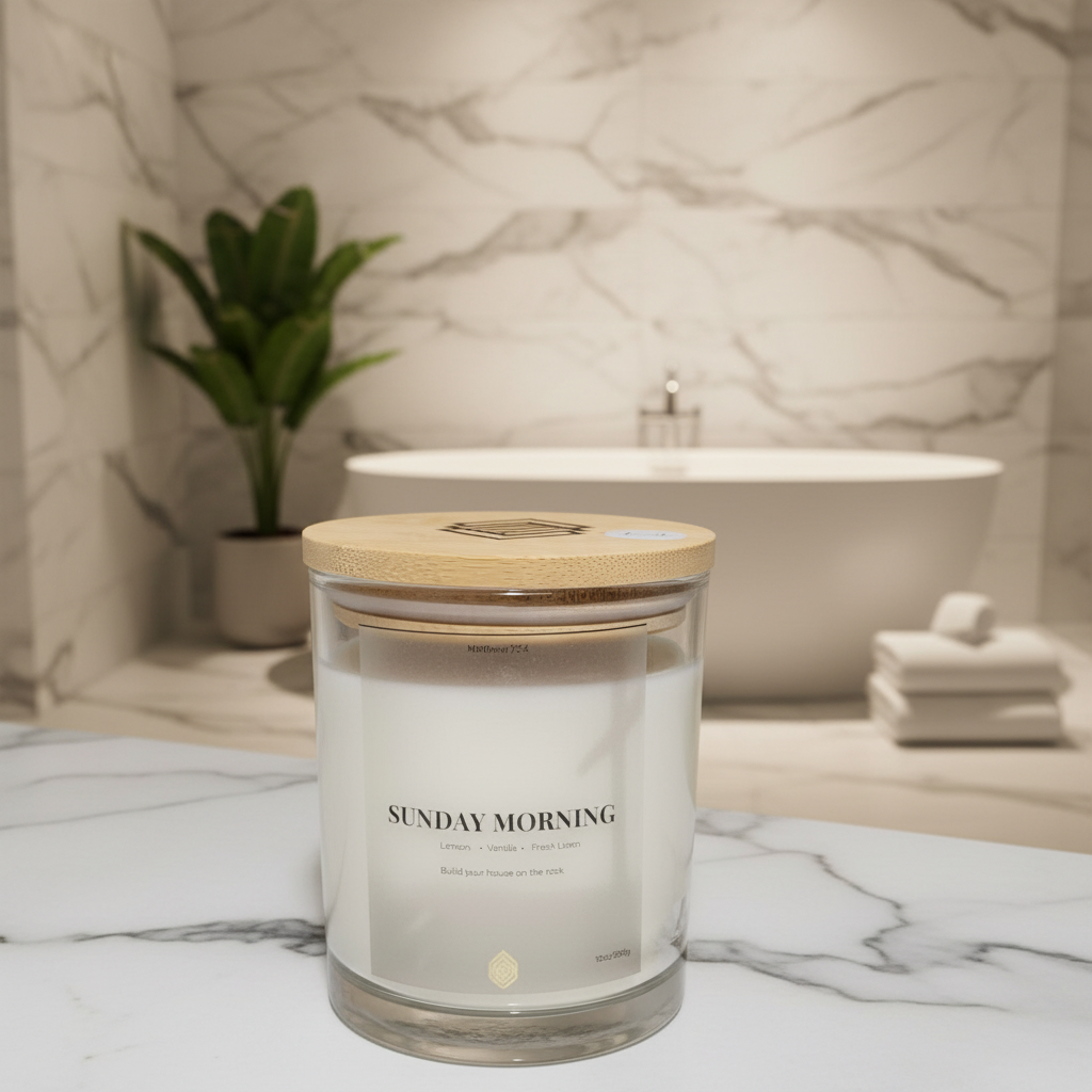 Sunday Morning - Soy Wax Candle 10oz with Lid