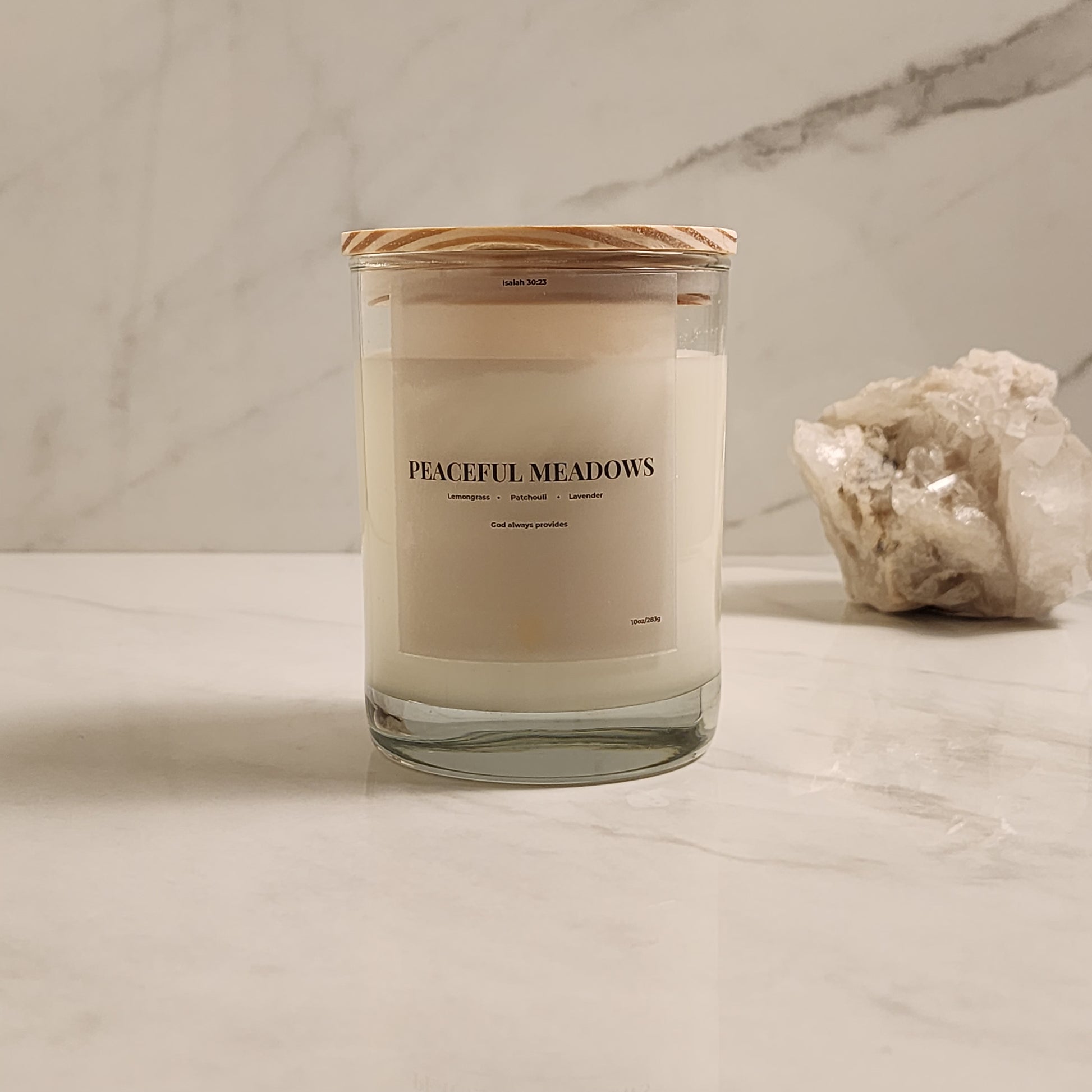 Peaceful Meadows - Soy Wax Candle With Lid 11oz