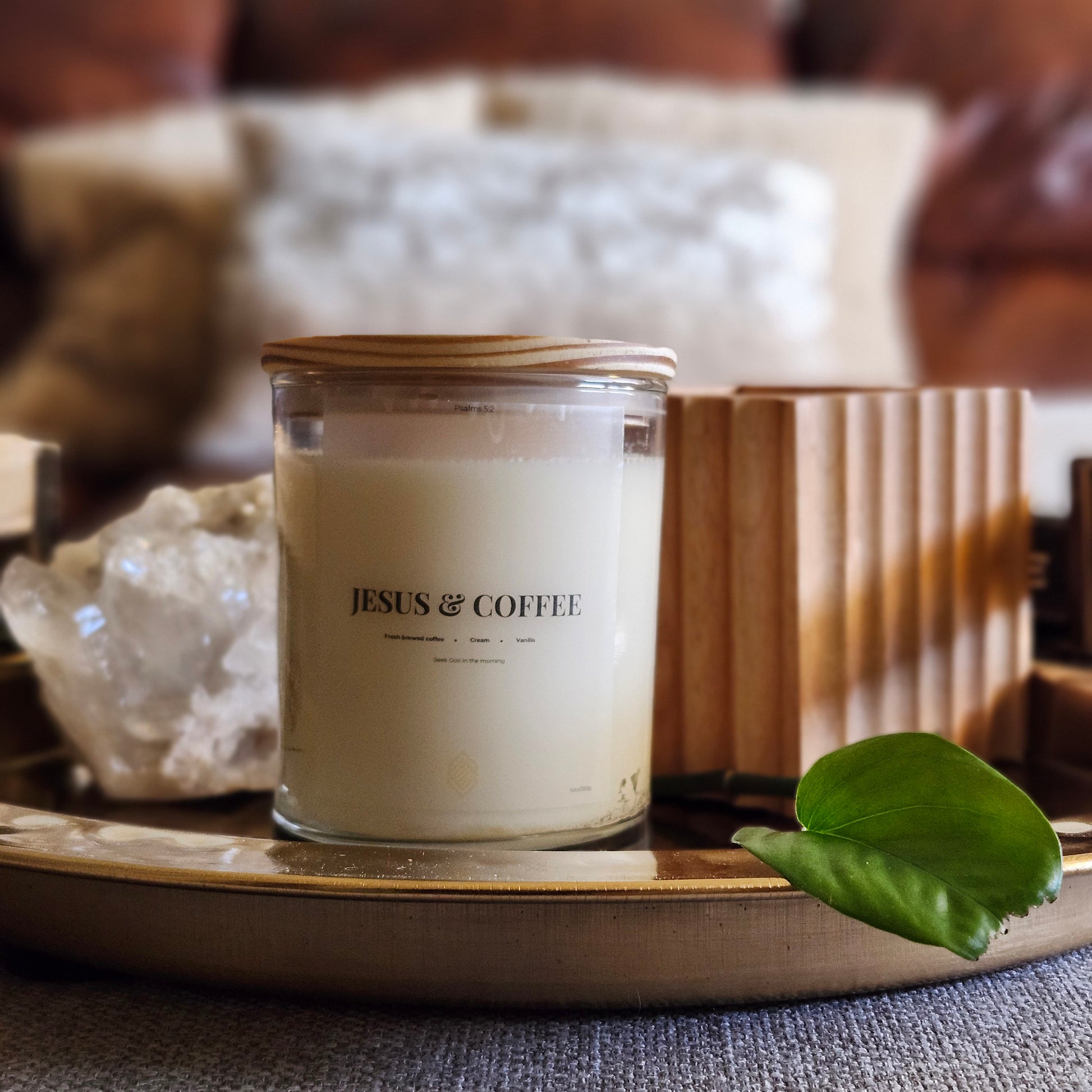 Jesus & Coffee - Soy Wax Candle 11oz with Lid