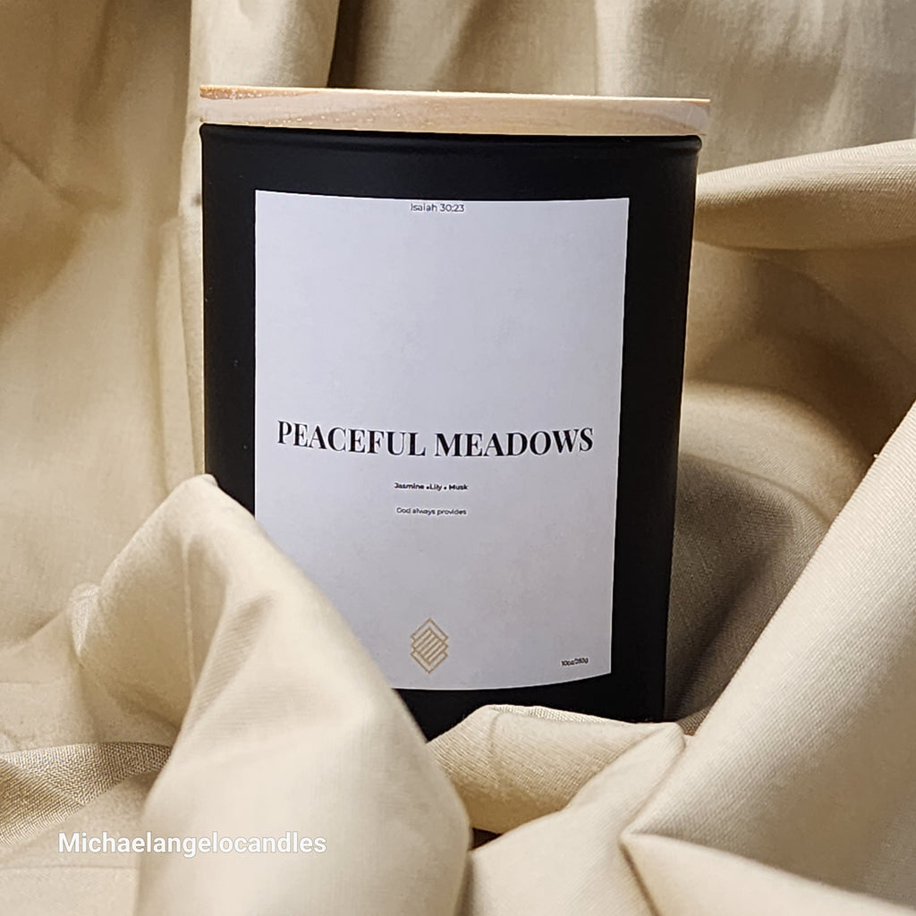 Peaceful Meadows - Soy Wax Candle With Lid 11oz
