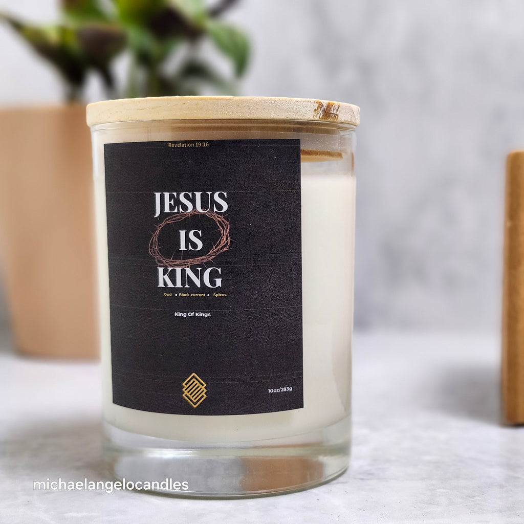Jesus is king - Soy Wax Candle 11oz with Lid