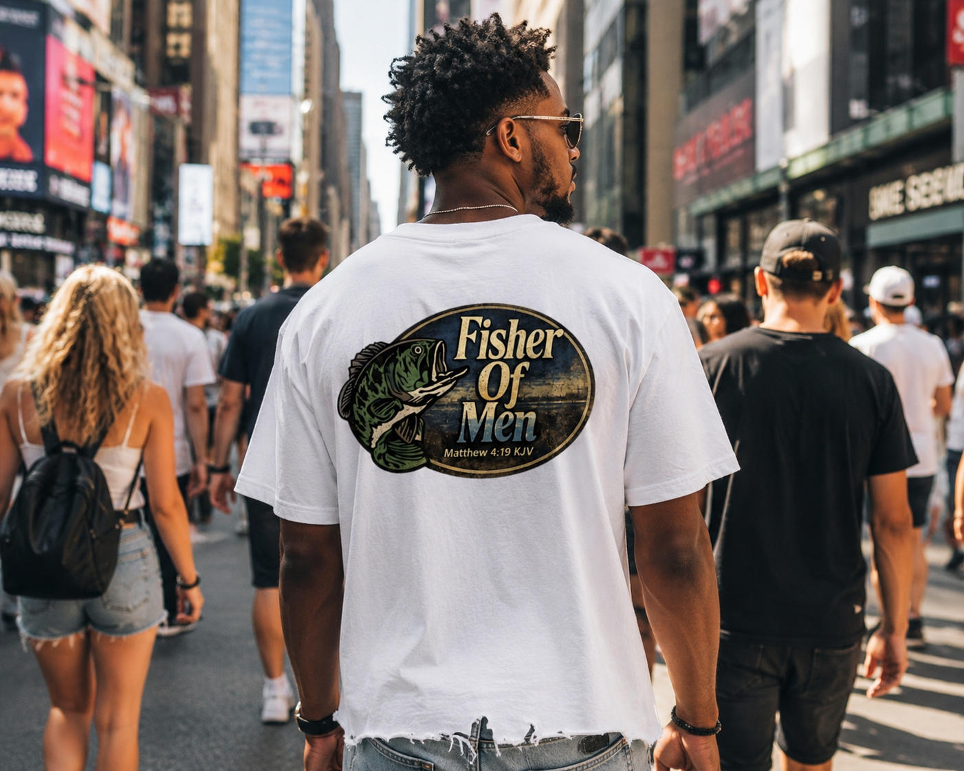 Fisher Of Men- White T Shirt