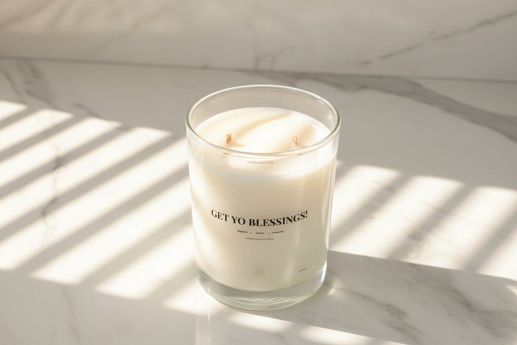 Get Yo Blessings! - Soy Wax Candle 11oz with Lid