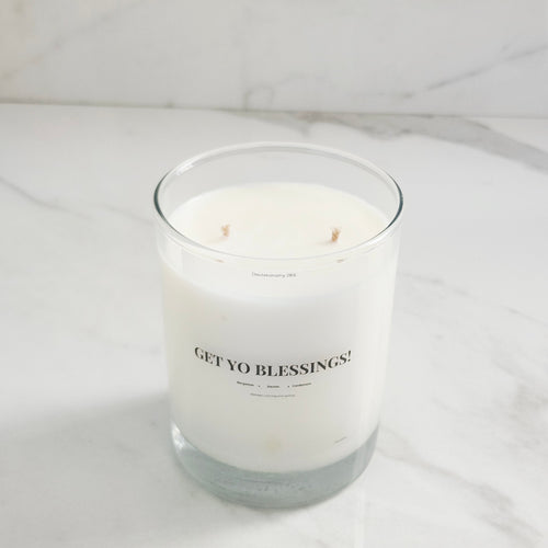 Get Yo Blessings! - Soy Wax Candle 11oz with Lid