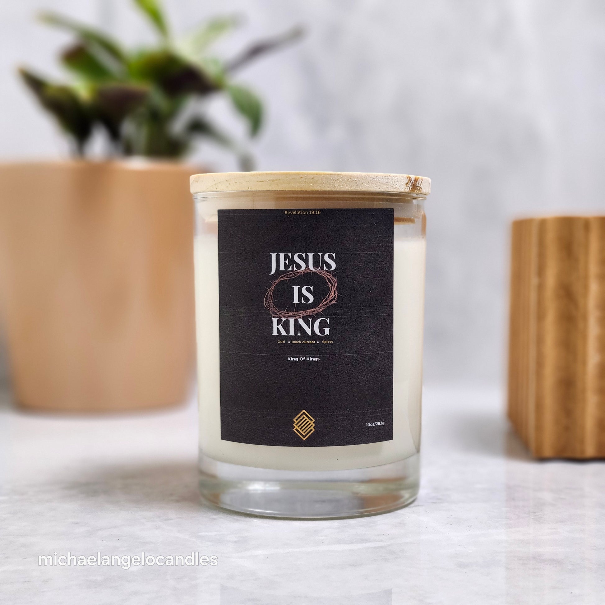 Jesus is king - Soy Wax Candle 11oz with Lid