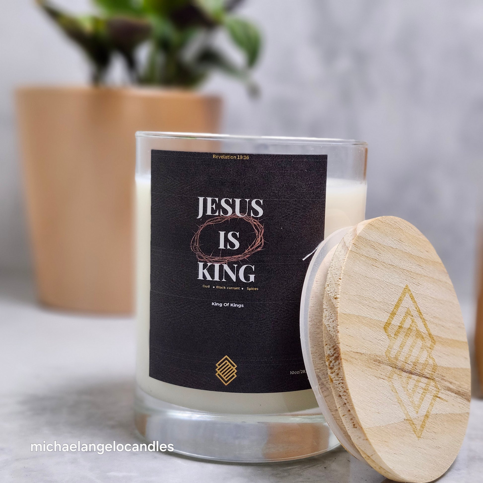 Jesus is king - Soy Wax Candle 11oz with Lid