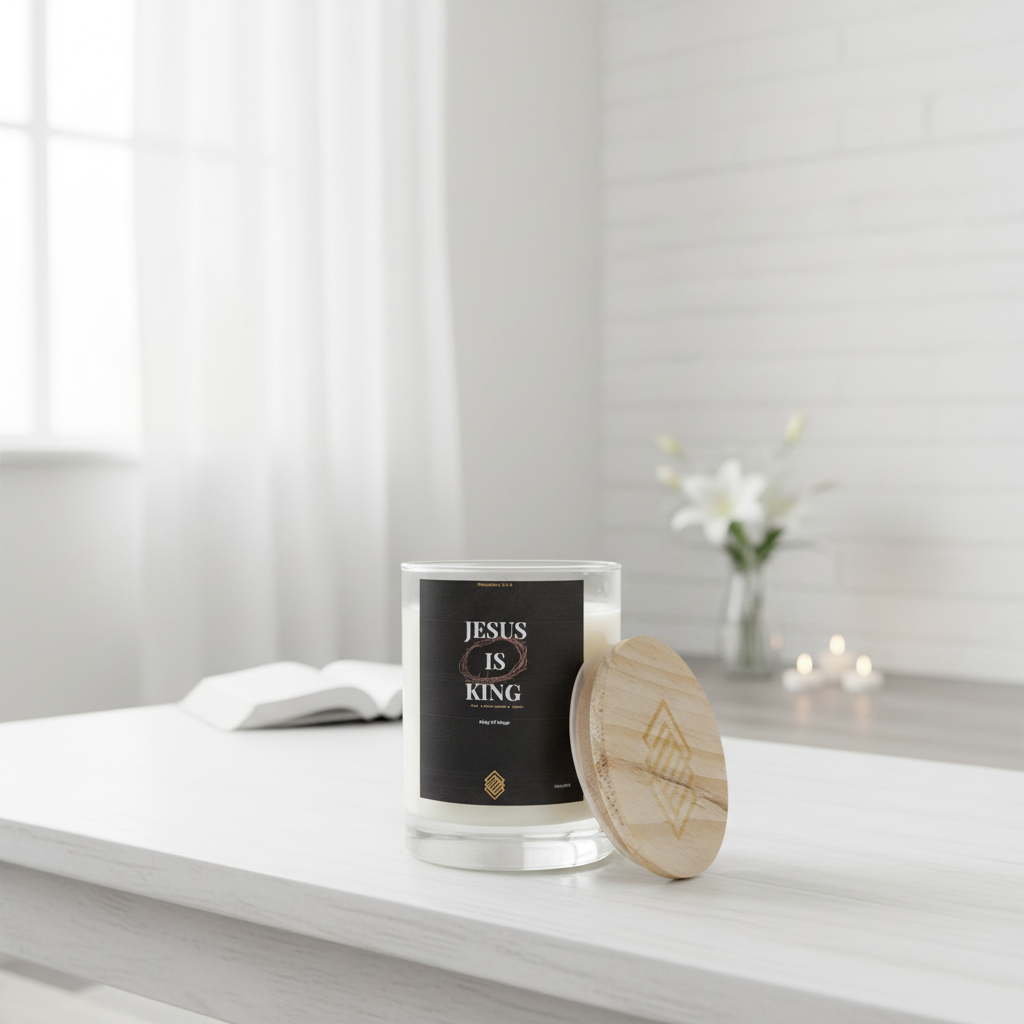 Jesus is king - Soy Wax Candle 11oz with Lid