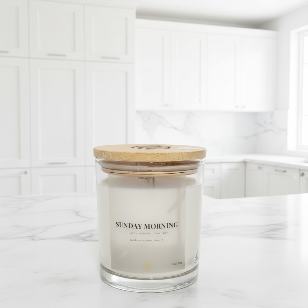 Sunday Morning - Soy Wax Candle 10oz with Lid
