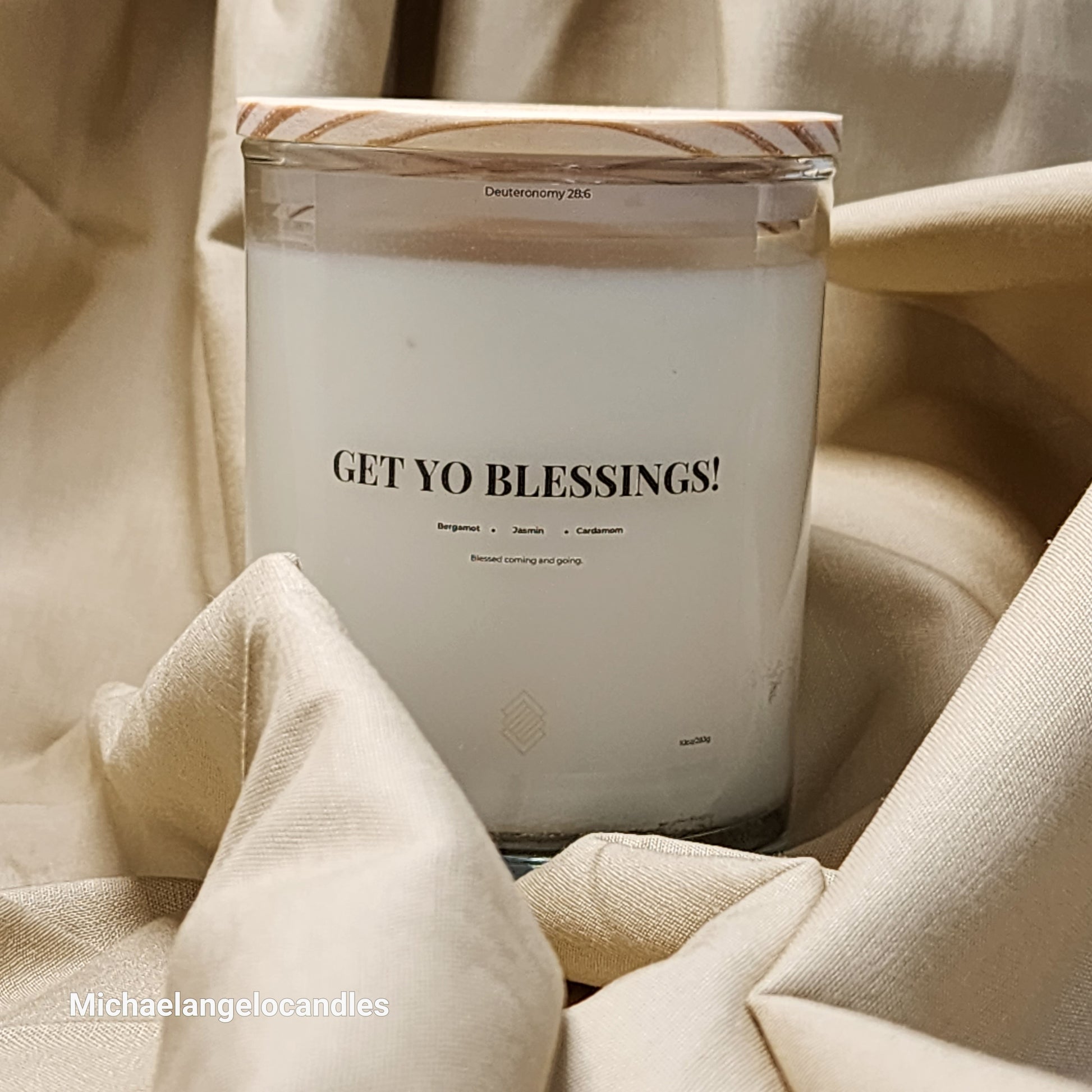 Get Yo Blessings! - Soy Wax Candle 11oz with Lid